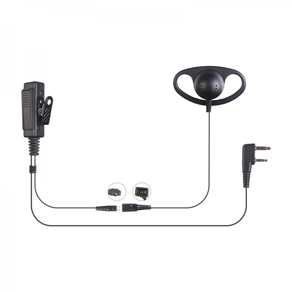 Motorola HT1000/XTS3000 D-Ring Earpiece